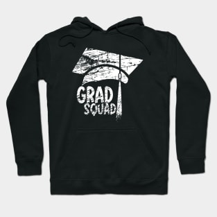 Distressed look Grad Squad, Graduation ceremony design Hoodie